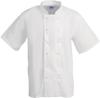 Whites Boston unisex koksbuis korte mouw wit XXL | B250-XXL