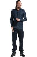 Chaud Devant Blue Denim Stretch Heren Blouse 3xl, Chaud Devant B543-XXXL