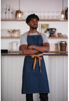 Whites Southside Halterschort Blauw Denim, Whites Chefs Clothing B980