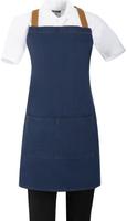 Southside Schort Denim Blauw met Bruine Bandjes - BA159