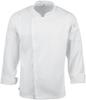 Chef Works Urban Hartford unisex koksbuis met rits lange mouw wit S | BB264-S