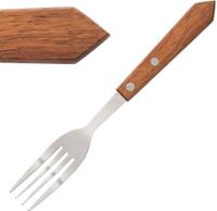 Olympia steakvork hout heft | 12 stuks | C137