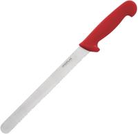 Hygiplas gekarteld vleesmes 25,5cm rood | C897