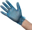 Vinyl Handschoenen Blauw | Gepoederd | Xl | Vogue | CB254-XL