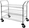 Verchroomde Serveerwagen | 3 Bladen | Vogue | CC432