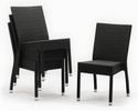 Bolero kunststof rotan stoel antraciet | CF159