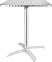 Bolero vierkante bistrotafel met kantelbaar RVS blad 60cm | CG838