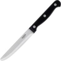 Olympia steakmessen met ronde punt | rvs & zwart | 21.5cm | CS716