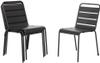 Bolero stalen stoel grijs - 4 stuks | CS727