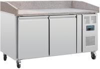 Polar pizza werkbank met marmeren blad 428ltr |  CT424
