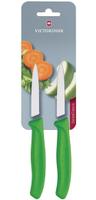 Victorinox Schilmesje Met Spitse Punt 8 cm Groen (2 Stuks) - Victorinox CU551