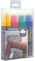 Securit Watervaste Krijtstift (Glas + Krijtbord) In Rood - Groen - Geel - Blauw Met 7-15 Mm Penpunt (doos 4) - CU923