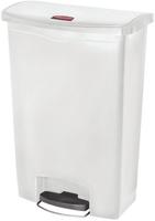 Rubbermaid Slim Jim Front Step pedaalemmer 90ltr wit - CW594