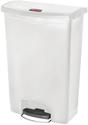 Rubbermaid Slim Jim Front Step pedaalemmer 90ltr wit - CW594