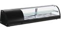 Gekoelde tapasvitrine B=150cm | 5 x GN1/3 + glasplank | Zwart | G-serie Polar DA540