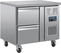 Gekoelde werkbank op wielen | 2 laden, GN1/1 | Geventileerd | Polar DA546