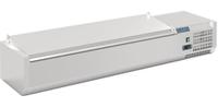 Opzetkoelvitrine | 6x GN 1/4 | RVS Deksel | Polar G-serie DA680