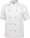 Whites Chicago unisex koksbuis korte mouw wit L | DL711-L