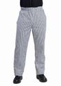 Whites Vegas unisex koksbroek zwart-wit geruit L | DL712-L