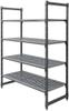 Cambro stelling 183cm hoog 4 schappen - 61cm diep