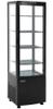 Koelvitrine | H=169cm, 236L | 1 Gebogen glasdeur | Zwart | Polar DP289