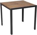Bolero vierkante stalen en acaciahouten tafel 80x80cm | DS152