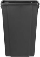 Jantex Smalle Afvalbak Zwart 80ltr - DX966