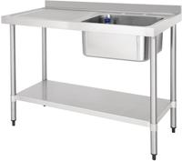 Vogue RVS Spoeltafel Met Afdruiprek Links, Vogue DY822