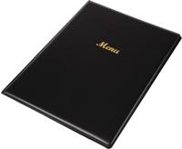 Olympia menumap A4 zwart voor 2 pagina's | E217