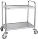 Rvs Serveerwagen | 2 Bladen | Small | Vogue | F996
