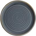 Olympia Canvas ronde borden met smalle rand blauw graniet 18cm | FA302