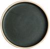 Olympia Canvas platte ronde borden donkergroen 18cm | FA321