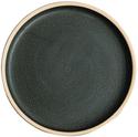 Olympia Canvas platte ronde borden donkergroen 18cm | FA321