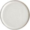 Olympia Canvas ronde borden met smalle rand wit 26,5cm | FA331