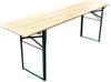 Opklapbare Biertafel 220 (l) X 50 (b) cm | Tuinbank | Fn991