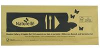 EGreen Individueel Verpakt 3-In-1 Houten Bestekset (250 Stuks) - eGreen FS167