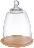 Aps Serveerplank Met Glazen Cloche 185mm, APS FT201