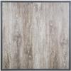Bolero Tafelblad van Gehard Glas met Houtnerfeffect voor Buiten Grijze Rand 700 Mm - FU515
