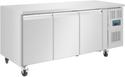 Polar | Werkbank met vriezer | 3 deuren, 1/1GN | Wielen | U-serie G600