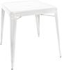Bolero Bistro Vierkante Stalen Tafel Wit 668 mm (enkel) - GC869