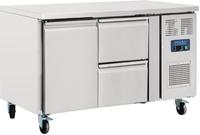 Gekoelde werkbank | 1 deur | 2 laden | 1/1GN | Geforceerd | Polar GD873