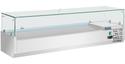 Opzetkoelvitrine | 5x GN1/3 + 1x GN1/2 | Glaswand | Polar GD876