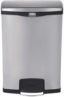 Rubbermaid Slim Jim Front Step pedaalemmer RVS 90ltr - GE939