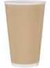 Fiesta Hot Cups met gerimpeld wand lichtbruin 48cl x25 | GF025