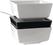 Vierkante melamine kom Float 19cm zwart | GF097 4