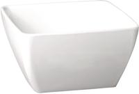 Vierkante melamine kom Pure 19cm wit | GF136