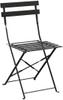 Bolero stalen opklapbare stoelen zwart | GH553