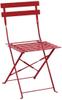 Bolero stalen opklapbare stoelen rood | GH555