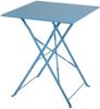 Bolero vierkante opklapbare stalen tafel turquoise 60cm | GK985