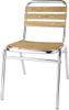Bolero aluminium en essenhouten stoel (4 stuks) | GK997